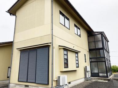 小矢部市の外壁部分塗装工事 張替下地の状態が悪い箇所を新しいものにした上で塗装を行いました!