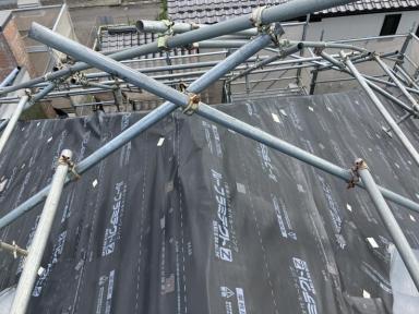 屋根カバー工事【防水シート】